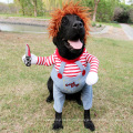 Deadly Doll Hunde Haustier Kostüm Halloween Haustier Kostüm Perücke mittelgroße Hunde Heißverkaufsmodelle